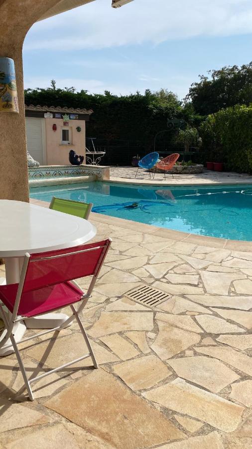 2 Pieces Rdc Villa Piscine La Roquette-sur-Siagne Exteriér fotografie